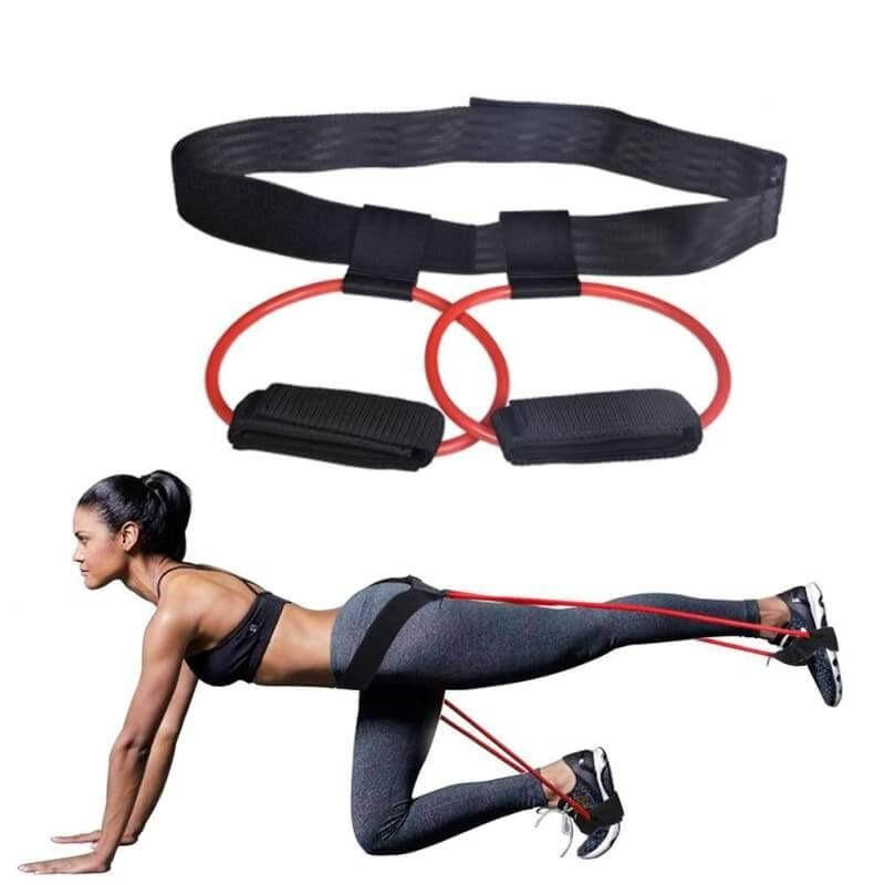 Fitness Booty Bands for toning glutes and abs, ideal for quick workouts at home.